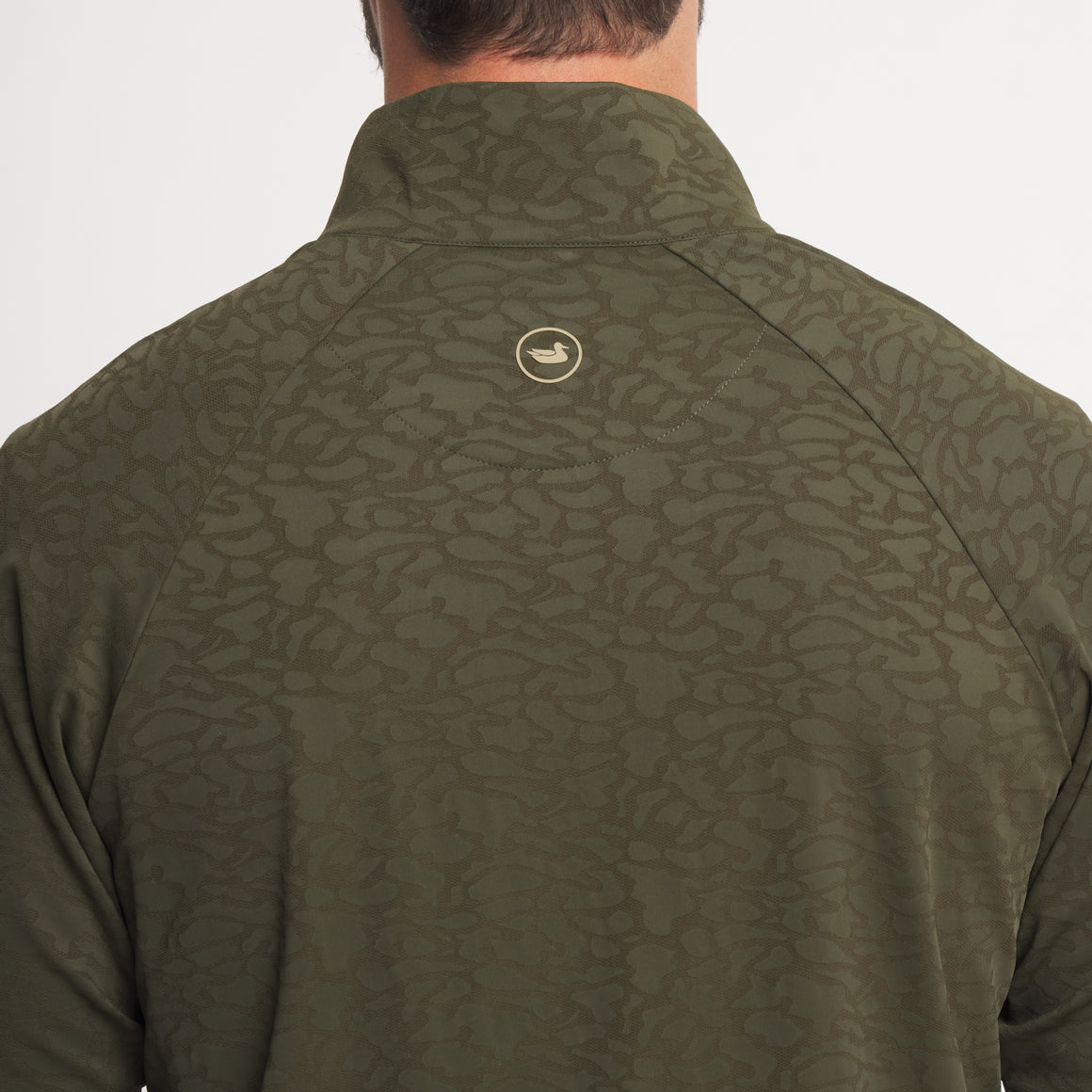 Dark Olive Active Camo | ON MODEL | BACK LOGO