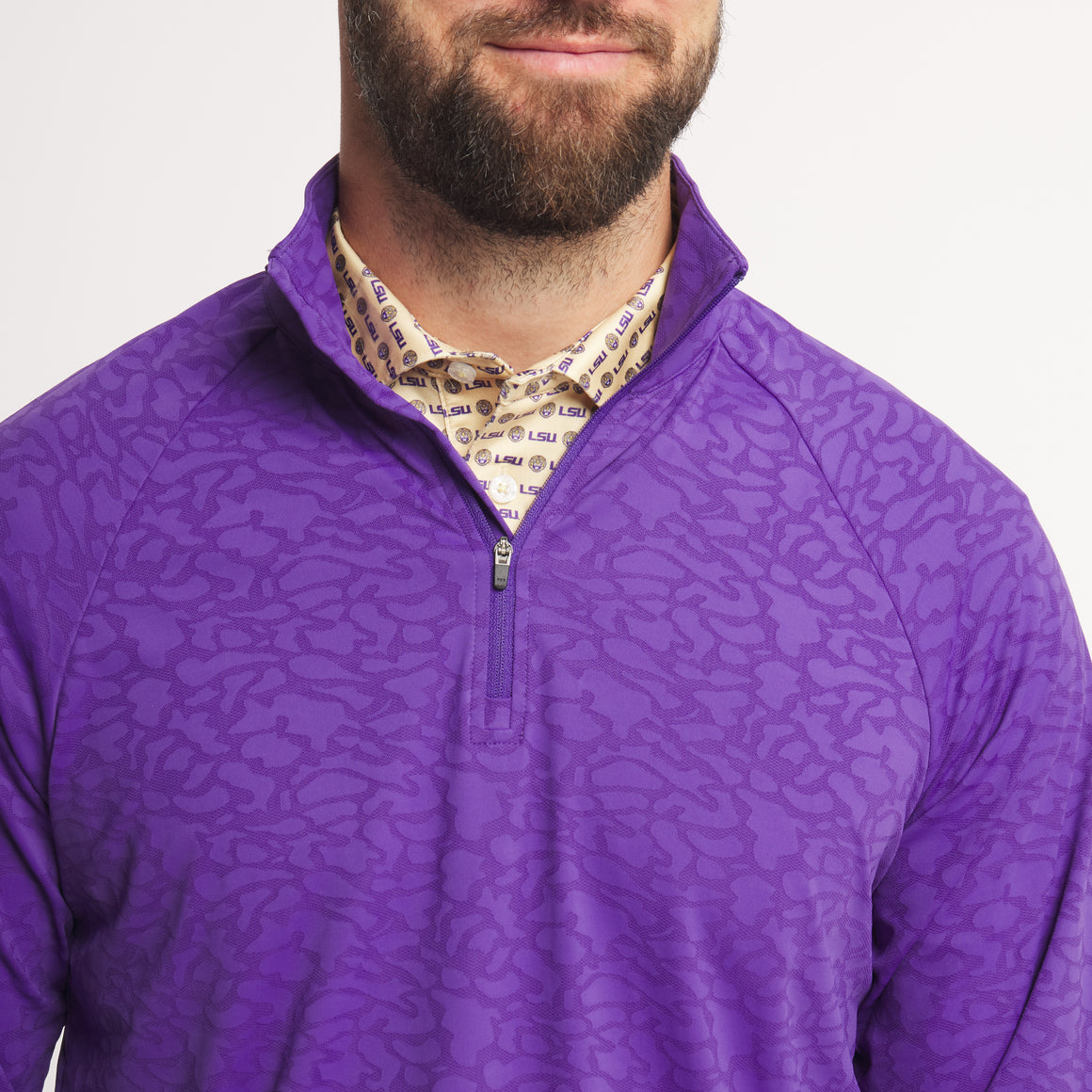 Purple Active Camo | ON MODEL | DETAIL LSU