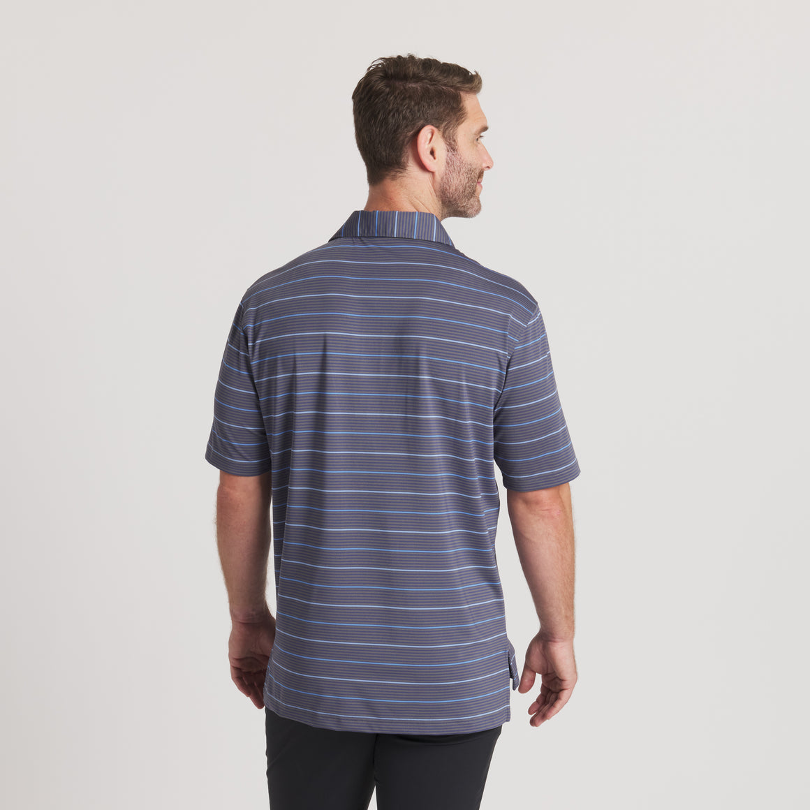 Dark Gray & Light Blue Gridiron | On Model Back