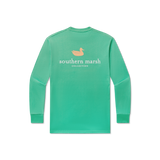 Bimini Green | Youth Authentic Tee | Long Sleeve T-Shirt | Kids Southern Duck Shirt